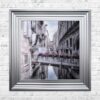Venice Walkway - Flat Bridge - Flowers - Steel Frame - Mounted