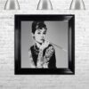 Audrey Hepburn - Classic Beauty - Tattooed Audrey - Black Frame - Mounted