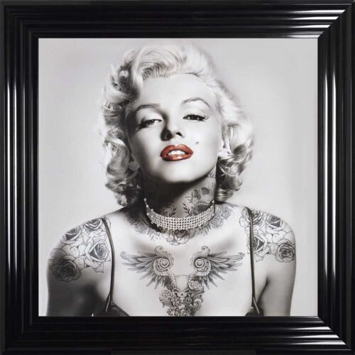 Marilyn Monroe - Tattooed - Red Lips