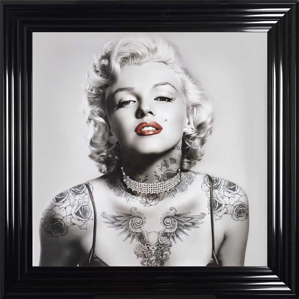 Marilyn Monroe - Platinum Inked (Black 75 Frame)