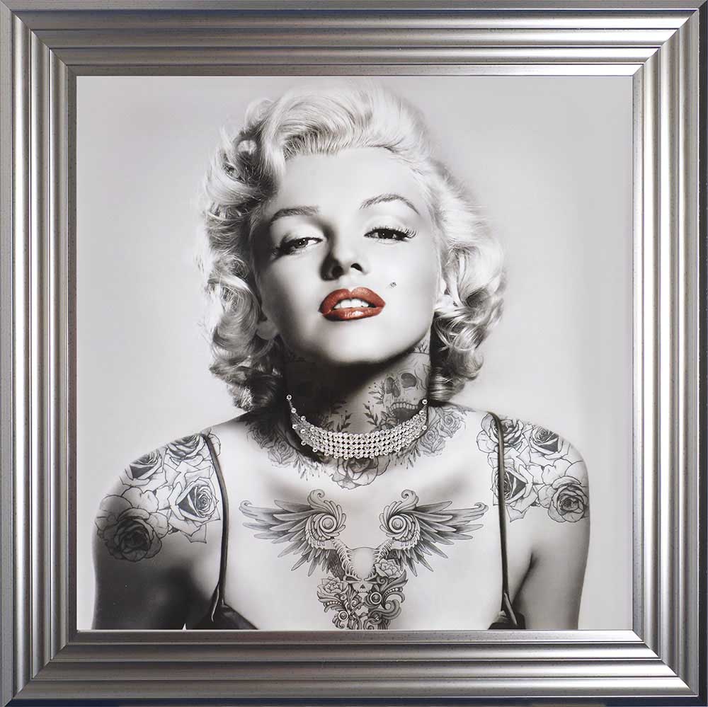 Marilyn Monroe - Platinum Inked (Silver 55 Frame)