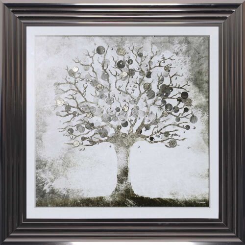 Silver Money Tree - Money Tree - Metallic Frame