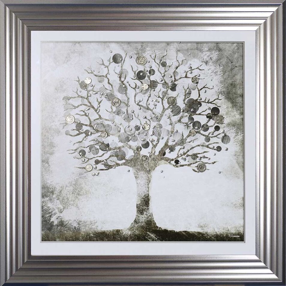 Silver Money Tree - Money Tree - Silver Frame