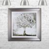 Silver Money Tree - Money Tree - Silver Frame - Mounted