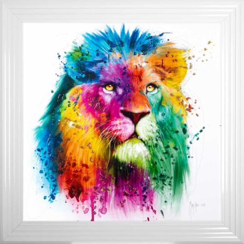 Lion - Pride - Patrice Murciano - Colour - White Frame